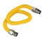 Flextron Gas Line Hose 5/8'' O.D.x48'' Len 3/4" FIPxMIP Fittings Yellow Coated Stainless Steel Flexible FTGC-YC12-48P - alternate 1